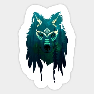 Nature In Wolf Sticker